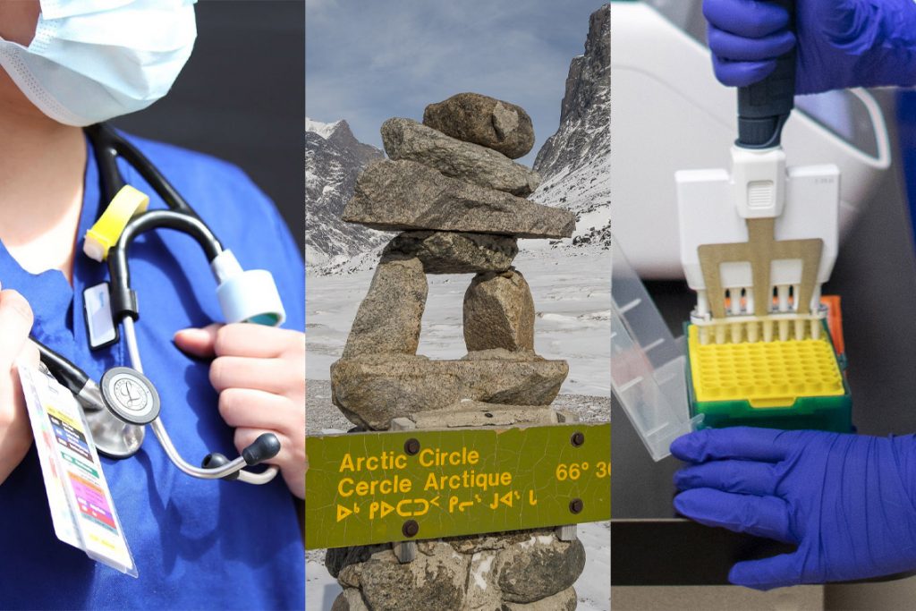 Doctor, Arctic Circle, and PCR machine
